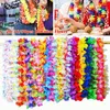 Kwiaty dekoracyjne 20/36/50pcs hawajskie impreza sztuczna leis girland Naszyjnik fantazyjny hawaje wieniec tropikalne plażowe prezenty ślubne