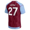 23 24 Aston Soccer Jerseys Villaes Diaby Traore McGinn 2023 2024 Бейли Уоткинс Дуглас Луис Рэмси Камара Бундия Футбольная рубашка Мужчины и дети