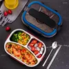 Dinnerware Sets 304 Stainless Steel Lunch Box Insulated Fast Plate Students Adults Office Workers Korean Style Large Capacity