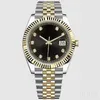 Datejust diamante designer relógio feminino relógio mecânico redondo banhado a ouro prata aço inoxidável 2813 movimento relógios alta qualidade215s