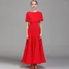 Vestuário de palco 2023 Vestido de dança moderna feminino Roupa de valsa Vestidos de noite Roupas de grife Roupa de dança de salão Traje de performance JL2708