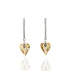 Boucles d'oreilles pendantes LANFLORA mode coeur femmes longue classique commerce extérieur en vrac en gros