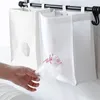 Storage Bags Grocery Bag Holder For Garbage Kitchen With Hook And Round Extraction Port Wall Mount Trash