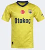 24 25 터키 축구 유니폼 2024 Club Fenerbahce Dzeko Camisetas de Futbol Mesut Ozan Tufan Perotti Samata Camiseta 축구 셔츠 레트로 터키 아이 1996 Man Kids Kit