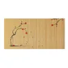 Bordmattor 1 PCS Kinesisk stil servettisoleringsplatta handvävd bambu slipbeständig dekorativ tryckmatta te set 30 60 cm