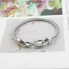 Bangle Top Fashion Limited Fine Jewelry Steel Two-color Bracelet Hooks Love Charm Bracelets & Bangles For Women Raym22