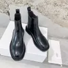 Stivali firmati di lusso stivali Martin da donna Gli stivali nudi in vernice di fila moda invernale fascia elastica casual piattaforma punta quadrata stivali da cavaliere neri 35-40 con scatola