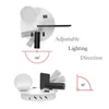 Wall Lamp Aluminium Bedside Light USB Interface Stylish Household Bedroom Reading Lighting Tool White Right Type 1