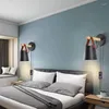 Lampes murales LED éclairage extérieur chevet dressing salon prise avec interrupteur décoration de la maison miroirs chambre lumières intérieures