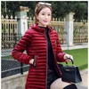 Trenchs pour femmes vêtements pour femmes mi-longueur Style coréen coupe ajustée épais hiver rembourré veste femme