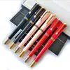 Rollerball Ballpoint Pen with Luxury Pearl Clip Special Edition av MM Black/Pink/Red Colors Writing Smooth Great Actress