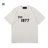 1977 ESSENTIALS T-shirt moda da uomo vintage a maniche corte T-shirt moda tutto cotone FOG doppia linea t-shirt essentail t-shirt tinta unita T-shirt da uomo taglia S-XL