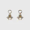 Classique Stud Dangle Boucle D'oreille G Lettre Boucles D'oreilles Designer Pour Femme Délicat Animal Mode Bijoux Accessoires Cadeau De Fête