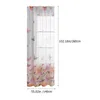 Curtain Transparent Curtains Privacy Window Sheer Decorative Elegant Drape Drapery Bedroom Home Screen Semi Sheers Floral