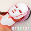 Twarz masażer 7 Kolor LED MASK W SCO DEC CARE PROUTHE Piękno Anti Acne Koreańska terapia pontapa twarz Whiten Skin Rejuvenation Maszyna 230621