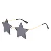 Sunglasses Star For Women Rimless Y2k 90s Colorful Shaped Glasses Trendy Cute Party