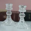 Crystal Glass Candle Holder Home Decoration Wedding Candelabrum Candlestick Party Decorative Transparent Glass Candles Stick Th0786