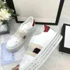 Designerskor Italien Ace Sneakers Diamond Platform Sole Bee Leather Embroidered Black Men Tiger Chaussures Inslocking White Shoe Walking Sports Trainers 02