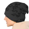 Motif de bérets #4-Cherry Blossom Bonnets noirs Bonnet en tricot Polkadots Pois Cherryblossom Cherry Spring Flowers