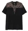 Mb Trendy Brand New Wings Short Sleeve Marcelo Classic Feather Men's and Women's Printed T-shirt07fk 23