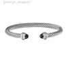 Necklace Dy Jewelrys Bracelet Sliver Mens Womens Platinum Pearl Head Fashion Versatile Twist Bracelets Jewelry Plated Twisted Hot Sales