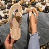 Slippers Casual Shoes Woman Leisure Female Flip Flops Flat Low Heels Mixed Colors Flower Beach Summer Plus Size Zapatos