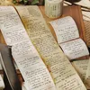Papel de embrulho Retro Inglês Letra Fundo Poesia Literária Máscara Washi Tapes Para Faça Você Mesmo Artesanato Adesivos Planejadores Scrapbook Embrulho