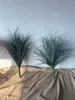 Decorative Flowers 2 Branches/bundle Simulated Green Onion Grass Ground Tabletop Landscape Decoration False Plant Home Creative Ornaments