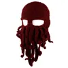 Czapki zewnętrzne Cozok Azarxis Beard Hat Beanie Knit Pirate Winter Octopus WindProof Funny Funny Spoof Maska dla mężczyzn Women 230621