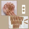 False Nails DIY Artificial Detachable Wearable Press On Nail Tips Crushed Diamond Powder Manicure Decoration Full Cover Art