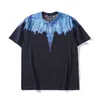 Mb Trendy Marcelo Classic Black and White Yin Yang Water Drop Wings Feather Short Sleeve Men's Women's T-shirtab75 4LOWH