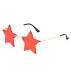 Sunglasses Star For Women Rimless Y2k 90s Colorful Shaped Glasses Trendy Cute Party