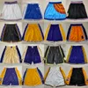 Klassisk retro mesh basketball shorts man film andas andas träning strand byxor tröjor byxa kort lila vit svart