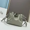 9A Flamenco Cloud Bag Women Handbag Counter Counter Tote Mini Leath