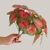 Decorative Flowers Artificial Green Plant Easy Care Realistic Not Wither Heart Shape Simulation Leaf Home Supplies