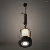 Żyrandole prowadzone przez żyrandol tradycyjne światło z kutym żelazkiem i lampą sufitową do sypialni jadalnia