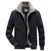 Mannen Jassen Winter Mannen Bontkraag Parka Dikke Warme En Jassen Hoge Kwaliteit Mannelijke Toevallige Overjas Man Leger fluwelen Kleding Plus Size 6XL