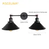 Wall Lamp ASCELINA Vintage Loft E27 Double Head Sconce Lights Iron Industrial With Switch For Bedside Living Room