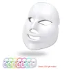 Ansikte Massager 7 Färger LED Mask Beauty Skin Care Rejuvenation Wrinkle Acne Borttagning Face Beauty Therapy Whitening Draw Instrument 230621
