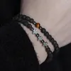 Bracelets porte-bonheur doux et Cool Street Style hommes croix Bracelet costume Ins Design sens niche hématite élastique en gros