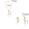 Подвесные ожерелья Boho сексуальная колокольчика орхидея кисточка на длинные цепные колье для женщин летний гот -цветочный груд