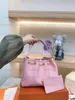 Diseñador de mujer Summer Bundle Bucket Bag By the Pool 2023 SS Degrade Neutral Drawstring Bag Blue Beige Rose Pink Luxurys Tote 2 sets Monedero M46545 M46492