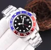 Relógio masculino de luxo, relógio de pulso automático, aço inoxidável, preto, vermelho, moldura de cerâmica, 40 mm, relógio masculino, ouro rosa, relógios masculinos