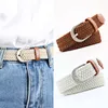 Belts Men Women Fashion Braided Elastic Woven Canvas Buckle Belt Waistband Waist Straps All-matched