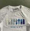 Camisetas masculinas Summer TShirt Trapstar Short Suit 2.0 Chenille Decoded Rock Candy Flavor Ladies Tracksuit T Shirt Design of motion 963ess