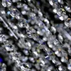 30 Teile/los 14mm Acryl Perlen Hochzeit Straße Führen Zubehör Kristall Achteckige Perlen Vorhang Kette DIY Girlande Anhänger Dekoration