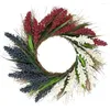 Dekorativa blommor Memorial Day Wreath Fine CraftsManship Handgutat prydnadsfärgstark ytterdörrfest tillbehör