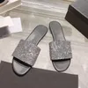 Sequins women's slippers and sandals Sparkly open-toed slippers for casual banquets Girls female Crystal Beach flip-flops slippers