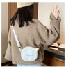 Evening Bags Women Korean Cute Bear Plush Shoulder Bag 2023 Girl Cartoonbear Head Doll Messenger Mobile Phone