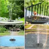 Decorações de jardim F2 Fonte ao ar livre Piscina Lagoa Cachoeira Mini Solar Pássaro Banho Decoração Movida a Água Flutuante